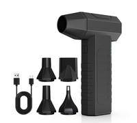 Compressed air Duster，3 Gear Adjustable 100000RPM Electric air Duster, Cordless air Blower for Laptop, Keyboard, Electronics, Replaces Compressed Air Can