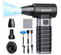Compressed Air Duster 4-Gear Adjustable 300000RPM Electric Air Duster Rechargeable Brushless Motor Mini Cordless Air Blower for Keyboard, Electronics,Car and Home Cleaning Replaces Compressed Air Can