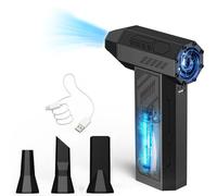 Compressed Air Duster Cleaner for PC, 4 Gear Adjustable 130000RPM Electric Air Duster, Cordless Air Blower, Rechargeable Mini Blower for Computer, Keyboard, House, Outdoor