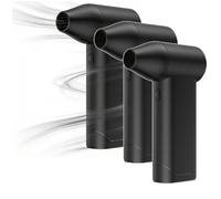 Compressed Air Duster - Cordless Air Caddy Golf Blower, Cordless Portable Jet Fan, Rechargeable Air Duster, Mini Violent Turbo Fan Blower, Dust Blower for House, Outdoor and Car (3Pc)