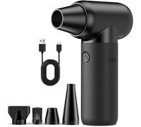 Compressed Air Duster - Super Power Electric Air Duster for Cleaning Keyboard&PC 3 Gears Adjustable Rechargeable Cordless Jet Dry Blower Air Blower for Car and Home-Replace Compressed Air Can