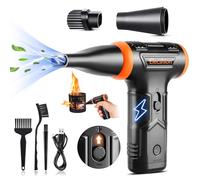 Compressed Air - Electric Air Duster, 50 mph 110000RPM Super Power Compressed Air Duster for PC/Computer/Blaster/Keyboard/Home, Variable Speed Cordless Canned Air Mini Dust Blower Quick Dusting