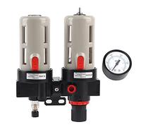 Compressed Air Filter and Regulator Kit with PT 1/2 Inch Thread, Integrated Pressure Gauge, and Oil Water Trap for Compressor Systems and Air Tools Maintenance