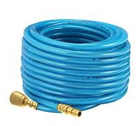 Compressed Air Hose, 20 Metres Simple Quick Connection, Compressor Pressure Hose, 15 Bar Coupling, 1/4 Inch, Reinforced Flexible Connection, Lightweight Resistant to Vibration and Corrosion Length (20