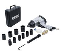 Compressed air impact wrench with tool set 12.5mm (1/2") 312 Nm 16-piece