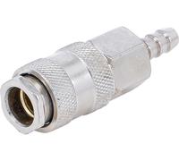 Compressed air quick coupling with 8 mm hose connection