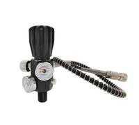 Compressed Air Tank Charging Valve & Filling Station with 20" Spring Reinforced Hose High Pressure 300bar/4500psi(5-8-18UNF)
