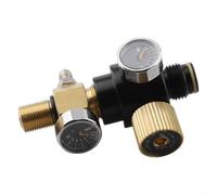 Compressed Air Tank Valve 18x1.5 Thread for hpa Regulator 3000PSI Input for Markers High Pressure Gas Cylinder(5/8 with Regulator)
