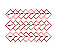 Compressed Canister Warning Hazard Diamond Multi Pack 100mm x 100mm Strong Adhesive Vinyl Stickers for Safety (24)