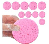 Compressed Face Sponge - Cosmetic Spa Sponges | Soft Facial Cleansing Pads For Makeup Remover, Gentle Esthetician Use, Reusable Natural Skin Beauty Routine, Personal Skincare Tool Daily Us