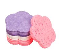 Compressed Face Sponges, Pack of 30 Compressed Natural Flower-Shaped Pads, Face Exfoliating Pads - For Sensitive Skin Aesthetics Daily Beauty Routine Travel Shower Spa