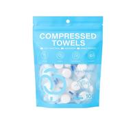 Compressed Face Towels, 100 Pieces Mini Portable Individually Wrapped, Compressed Bath Towel for Home and Hotel - for Bedroom, Office, Gym, Hiking, Sports and Holidays