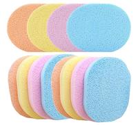 Compressed Facial Sponges, 12PCS Soft Absorbent PVA Face Sponges, 3.4x4.3 Inch Reusable Face Scrubber for Cleansing, Exfoliating Facial