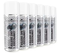 Compressed Gas Duster 6X AABCOOLING Home&Office 400ml - Computer Cleaner Accessories, Compressed Air Can for Electronics, Camera and Photo Equipment