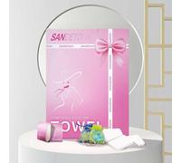 Compressed Towel 100 PCS Mini Tablets Disposable Portable Face Towel Cotton Coin Tissue Eco-Friendly for Travel, Camping, Hiking, Sport, Beauty, Home Hand Wipes, Outdoor Activities Pink