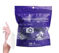 Compressed Towel Tablets - Viscose disposble Mini Wipes, Travel Cleaning Cloth, Soft Cotton Coin Tissue With Water Activated Expansion | Portable Washcloth For Camping, Hiking, Outdoor, Gym