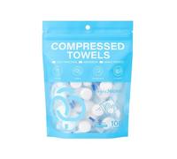 Compressed Towels in Tablets - 100 Pieces Individually Wrapped Absorbent and Thick - Bath Towels and Wipes for Travel - Sports Hiking Office and Hiking
