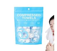 Compressed Wash Cloths - 100 Pieces Portable Absorbent Individually Wrapped - Bath Towel For Travel And Camping, For Student Room, Gym, Hiking, Backpack Tours, Sports And Vacation