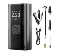 Compresseur D’air Portable Gonfleur De Pneu Électrique Compact Rapide Précis Avec Écran Digital Pompe Automatique Rechargeable Batterie Pour Voiture Moto Vélo Camping Extérieur Outil Pratique De Secou