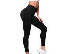 Compression 3D Leggings Women's Anti Cellulite Compression Leggings High Waist Push Up Yoga Trousers with Abdominal Control Opaque Figure Shaping Booty Lifting Fitness Sports Trousers Stretch Black