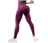 Compression 3D Leggings Women's Anti Cellulite Compression Leggings High Waist Push Up Yoga Trousers with Abdominal Control Opaque Figure Shaping Booty Lifting Fitness Sports Trousers Stretch