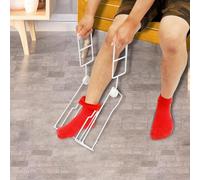 Compression Aid Device Stocking Donner Adaptive Dressing Aid with Foldable Handles Stocking Helper Puller Aid for Putting on Compression Stockings White