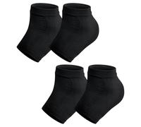Compression Ankle Support Socks for Women,2 Pairs Breathable Open Toe Compression Gel Ankle Socks for Plantar Fasciiti Professional Heel Arch Support Foot Anti-Slip Sleeve for Sports (M)