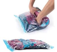 Compression Bags for Travel, Storage and Camping,12 Pcs (Small×4,Large×4,Jumbo×4) Roll Up Reusable Travel Space Saver Vacuum Storage Bags, No Vacuum or Pump Needed,by Aimary-Tech