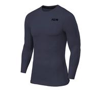 TCA Men Long Sleeve Compression Shirt, Athletic Workout Sports Undershirt Base Layer Top - Graphite, XL
