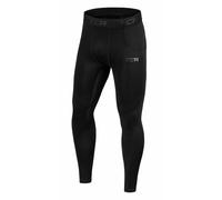 TCA Boys' SuperThermal Compression Base Layer Football Running Leggings Tights - Black Stealth, L Boy (10-12 Years)