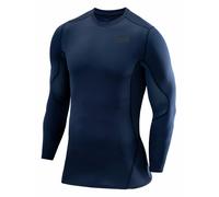 TCA Boys' SuperThermal Compression Base Layer Football Running Top Long Sleeve Thermal Under Shirt - Navy Eclipse, 10-12 Years