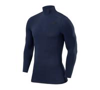 TCA Boys' Long Sleeve Compression Shirt, Athletic Workout Sports Undershirt Base Layer Top - Navy Eclipse, 8-10 Years