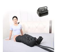 Compression Boots Leg Massager for Pain Relief & Circulation, 6 Chamber Air Compression Lymphatic Drainage System