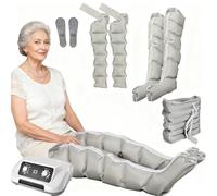 Compression Boots, Lymphatic Drainage Leg Massager, XXL Electric Legs Air Compression Massager for Circulation Arm Leg Waist Wraps Foot Ankles Calf Massage Machine Pain Relax, Timing Function