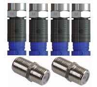 Compression F Connectors Joining Barrels Repair Kit for WF100 CT100 RG6 CABLE by Inbrackets