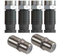 Compression F Connectors Repair Kit for Sky Q and Sky+HD Twin Cable with Joining Barrels