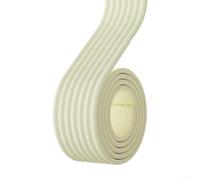 Compression-Fit Sealing Strip for Door Gap Coverage and Window Frame Interface to Enhance Overall Building Acoustics (white)