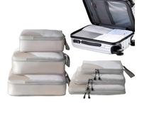 Compression For Travel - For Compression Containers, 6 Piece Organizer Suitcase | Compression Bags For Clothes, Linen, Shoes, Toiletries, Blankets, Movement,
