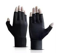 Compression Gloves with Adjustable Wrist Support - Fingerless Gloves for Carpal Tunnel, Arthritis Pain Relief and Hand Support - Therapeutic Gloves for Swelling, Inflammation & Joint Pain (XL)