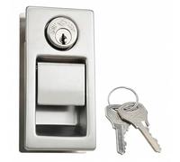Compression Latch Lock with 2 Keys, Stainless Steel Flush Mount Lock for Cabinet, Tool Box, Enclosure, Camper and Caravan(with Key)
