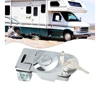 Compression Latch Lock, Zinc Alloy Sealed Lever Compression Latch Push Button Spring Flat Lock with 2 Keys Fit for Southco C5-11-35