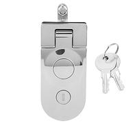 Compression Latch Zinc Alloy with 2-Key Hand Operated Key Locking Suitable for Motorhomes, Yachts, Plane Locks, Trunks, Trash Cans