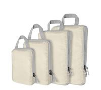 Compression Packing Cubes,4 Set Ultralight Packing Cubes for Carry on Suitcase, Travel Packing Essentials for Suitcase Organizer Bags Set, Durable Travel cubes for Luggage (Set of 4, Beige)