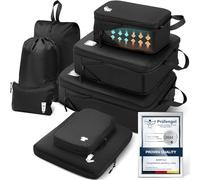 Compression Packing Cubes for Suitcases Packing Cubes Compression Set Waterproof Suitcase Organiser Bags for Travel Suitcase Luggage Packing Organizer Bags Travel Essentials