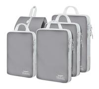 Compression Packing Cubes for Travel, Travel Essentials Luggage Organizer bags for Suitcase, Durable Compression Travel Packing Cubes for Carry on Backpack
