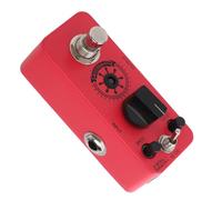 Compression Pedal for Guitar True Bypass Simulation Effect Tuner Red, Smooth Attack and Decay, Robust Sound Control