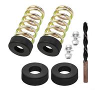 Compression Seat Spring And Cap Kit For TS142 Tractor Shock Absorbing Mower Parts With Screws For XD1687915 1688050 Enhanced Comfort Hardware Vibration Reduction 9 Piece Set