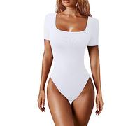 Compression Shirt French Knickers - Women's Shapewear Bodysuit Extender - High Waist Tummy Control Pants Sexy Nightwear