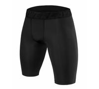 PowerLayer Men's Compression Base Layer Shorts Thermal Shorts Underwear - Black Stealth, XXL