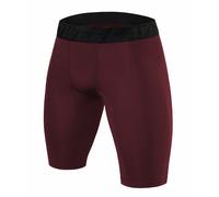 PowerLayer Men's Compression Base Layer Shorts Thermal Shorts Underwear - Cabernet, XL